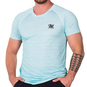 Camiseta ligera de manga corta con logotipo personalizado para hombre, camiseta de gimnasio para entrenamiento, ropa deportiva para hombre, camiseta de gimnasio a la venta - Product Image 1