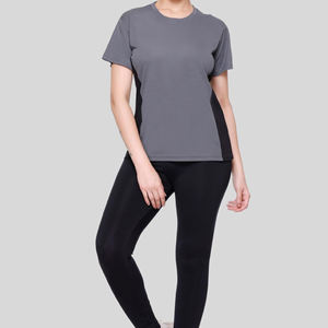 Offre Spéciale 2025 Short de sport ample pour femme avec logo personnalisé Manches courtes à séchage rapide pour l'exercice d'été - Product Image 4