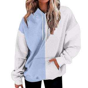 Sudadera con Capucha Extra Grande de Alta Calidad, 100% Algodón, Informal, para Mujer, con Logotipo Personalizado, Impresión Serigráfica, Sudadera Gruesa para Mujer - Product Image 5