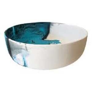 Bol à salade en résine fait main, design mat poli, écologique, dégradable, lavable au lave-vaisselle, pour les fêtes, la maison, la table - Product Image 3