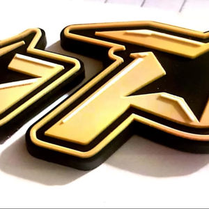 Custom Baseball Helmet Bumpers 3M Adhesive Backing Base Ball Helmet 2D 3D with Double Tape Baseball Teams Logos - Product Image 1