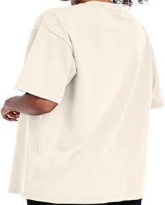 Camiseta de algodón 100% para hombre, corte holgado, estampado de punto pesado, manga corta, estilo bordado para ropa informal - Product Image 5