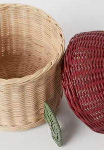 Cesta de almacenamiento en forma de cohete para niños de ratán, almacenamiento de mimbre para niños, organizador decorativo - Product Image 5