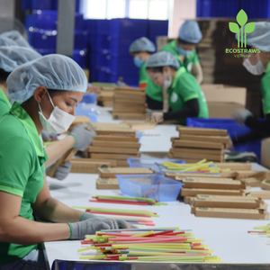 Pajitas de arroz ecológicas de la mejor calidad, biodegradables y con muestra gratuita de cartón a granel de Vietnam - Product Image 6