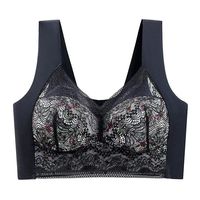1pcs Womens Seamless Full Cup Bras No Steel Ring Support Lace Bralette Large Size Comfort Underwear