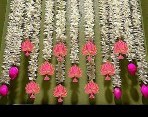 โคมระย้าห้อยดอกบัวสำหรับตกแต่งงานแต่งงานและงานเทศกาลตกแต่งวัดและเพดานกานาปาติ - Product Image 2