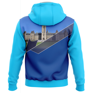 Sudadera con capucha unisex sublimada con cielo de alta calidad, tamaño personalizado, Impresión de logotipo personalizado, pulóver, sudaderas con capucha para hombre, sublimación - Product Image 5