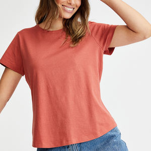 Camiseta con estampado de letras para mujer, venta al por mayor o personalizada, ropa de cáñamo OEM/ODM - Product Image 5