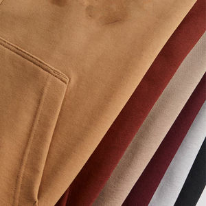 Vêtements de rue brodés avec logo personnalisé, sweat à capuche 100% coton, polaire vierge, délavé à l'acide vintage et surdimensionné - Product Image 6