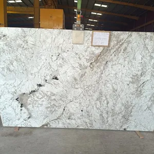 Losa moderna de granito blanco Monalisa, acabados de superficie pulidos con chorro de arena - Product Image 1