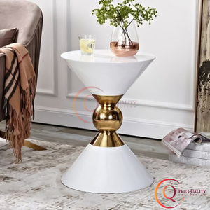 ชุดโต๊ะข้างสุดสร้างสรรค์ทำจากโลหะสีดำและสีขาว2ขนาดโต๊ะข้างเฟอร์นิเจอร์ออกแบบรูปทรงได้ตามที่ต้องการ - Product Image 4