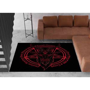 Alfombra Estampada - Japonesa, Hoodoo, Cabra Demoníaca, Moderna, Delgada, Fácil de Limpiar, para Dormitorio, Grande, para Entrada, Alfombra Suave No Tejida - Product Image 2