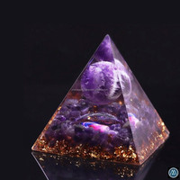 Premium-Qualität Gravierte Nubische Pyramiden-Achat-Kugel Edelstein Orgon Yoga Meditation Heilung Hochzeitsdekoration