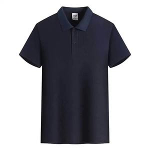 Chemises polo pour hommes de style décontracté, couleur unie, 180g, 32, manches courtes, en coton, col polo, été, jaune, stock, vêtements de travail - Product Image 2