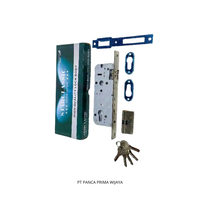 Corps de serrure à mortaise robuste de haute qualité avec cylindre et 5 clés |   Serrure de porte haute sécurité 75 mm pour portes en bois