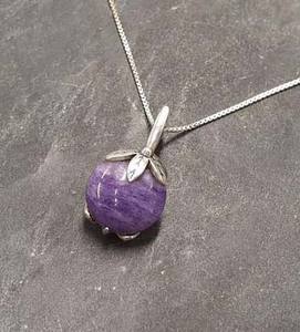 Natural Green Tourmaline Gems Pendant Vintage Style Necklace <b>Chain</b> for Wedding or Gift Engagement Jewelry for Her - Product Image 2