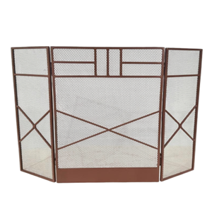 Pantalla contra incendios de metal duradera Protección contra chispas resistente al calor Diseño elegante Ideal para chimeneas y estufas de leña - Product Image 2