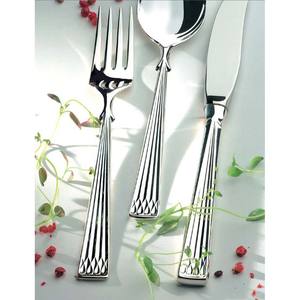 Cubiertos plateados de acero inoxidable, mango de madera de diseño impresionante, gran oferta, cuchara, tenedor, Plata - Product Image 4