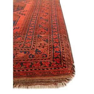 Tapis en laine noués à la main Kiaan rouge et orange, motif géométrique, pour couloir et salon, Pae-5366-9x12, grande taille, décorations pour la maison - Product Image 4