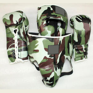 Ensemble de combat de boxe gagnant en cuir blanc original - Product Image 3