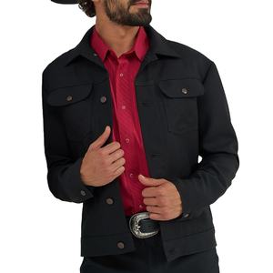 Vente en gros de vestes pour hommes, vêtements d'extérieur classiques et chauds en laine avec fermeture à glissière et bouton, vêtements de cérémonie et décontractés élégants - Product Image 3