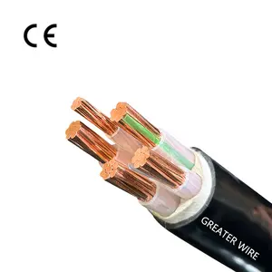 Wholesale 2/3/4/5 Cores 4mm2 6mm2 10mm2 16mm2 25mm2 35mm2 50mm2 Z-YJV/Z-YJLV Unarmored Cable YJV 1X25mm2 Wire