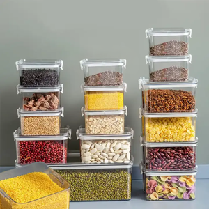 Recipientes para alimentos Frutas Verduras Carne Recipientes para alimentos con tapa Refrigerador Plástico transparente en plástico fabricante de Vietnam - Product Image 5