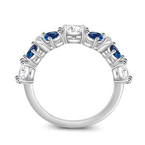 Bague en argent sterling Jeulia Stilly Beauty avec saphir marquise bleu papillon - Product Image 3