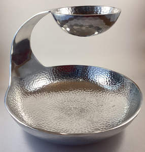 Wholesale Disposable Stainless Steel Vintage Hammered Design <b>Snack</b> <b>Bowl</b> & Chip Dip Biscuits Serving Dish - Product Image 6