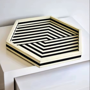 handcrafted bone inlay rectangular tray best quality and hot selling professional looks stylish - Product Image 1