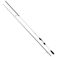 Caña de Pescar EGI de Carbono de Alta Resistencia Blanca 30T, Acción Media Rápida, 2.4m/2.6m, para Pesca de Calamar y Pulpo, Jigging con Flotador