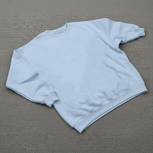 Servicio ODM: Sudadera de algodón grueso personalizada con estampado, lavado ácido, cuello redondo, hombros caídos, estilo oversize, anti-bolitas en la parte delantera para mujer. - Product Image 3