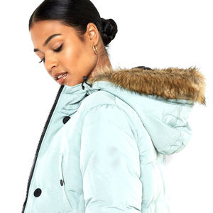 Parka d'hiver de qualité supérieure, respirante, grande taille, manches longues, imperméable, en nylon écologique brut pour femme - Product Image 6