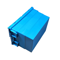 Hdpe Plastic Krat Blauwe Kleur Stapelbare Iso-9001 Van Voedingskwaliteit: 2015 Gecertificeerde Fabriek Directe Groothandelsprijs Beste Kwaliteit