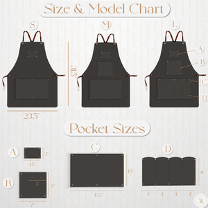 Delantal de Cuero Personalizado con Logotipo, Delantal de Barbero, Regalo Empresarial para Estilistas, Delantal con Bolsillo para Herramientas de Barbería - Product Image 5