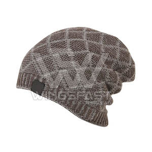 Bonnets Jacquard légers de qualité supérieure au prix de gros Service OEM Chapeaux bonnets personnalisés à la mode - Product Image 2