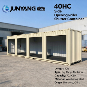 Conteneur de marchandises dangereuses à ouverture latérale 40HC avec 4 portes à volets roulants, conteneur de stockage de produits chimiques dangereux de 40 pieds High Cube CSC - Product Image 5