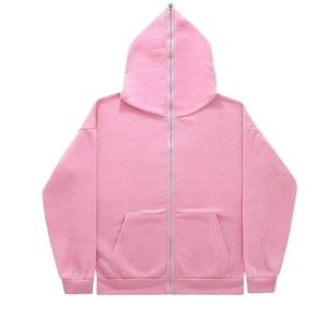 Nouveaux vêtements fabrication meilleur élégant plein visage goutte épaule fermeture éclair sweats à capuche Street Wear taille confortable conception respirante - Product Image 1