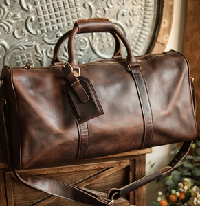 Weekender Bag Leather Overnight Bag for Me Computer Sling Gifts for Him Leather <b>Briefcase</b> Man - Product Image 2