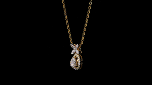 Collier pendentif en diamant de laboratoire Everyday Radiance pour femmes, léger, élégant, coupe marquise et poire, bijoux fins en gros - Product Image 5