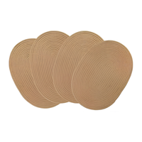 Napperons imprimés coq de ferme avec motifs floraux colorés, accessoires de table rustiques pour la décoration de cuisine champêtre