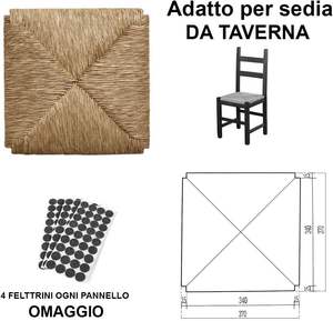 Asiento de paja de algas marinas de Vietnam de repuesto-Asiento de silla de algas marinas naturales de repuesto para el hogar - Product Image 4