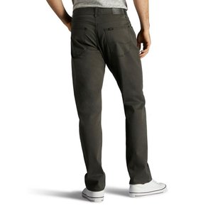 กางเกงยีนส์ยืดทรงแบ็กกี้ผู้ชายสไตล์คลาสสิกกางเกงเอวยางยืดสำหรับนักธุรกิจผ้าเดนิมลำลองปักแนวธุรกิจสำหรับฤดูหนาวสไตล์ตรงสีพื้น - Product Image 3