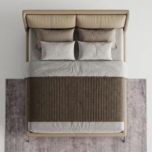 Base de <span class=keywords><strong>Cama</strong></span> con Sistema de Elevación a Gas, Directo de Fábrica, Madera Sólida, Láminas Silenciosas, Cuero Genuino, Tamaño Queen, para Dormitorio Moderno y Lujoso - Product Image 2