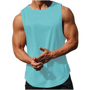 <b>Men's</b> Sports Workout Basketball Tank Top Quick Dry Fitness Running <b>Vest</b> <b>Muscle</b> Training Sleeveless Casual Tank Top For <b>Mens</b> - Product Image 2