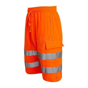 Short cargo de travail 100% polyester réfléchissant de haute qualité Prix bon marché Personnalisé Hommes 6 poches Service OEM écologique Solide - Product Image 2