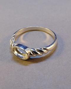 Ajuste de anillo de Plata de Ley 925 para cabujón de piedra ovalada de 7x5mm montaje en blanco accesorios de joyería de montaje semi DIY Base de anillo personalizada - Product Image 3