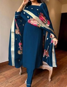 Nuevo Conjunto de Salwar Kameez Moderno para Mujer, Diseño Indio-Pakistaní, Elegante y Reversible para Fiestas, Diwali/Bodas, para Todas las Temporadas - Product Image 2