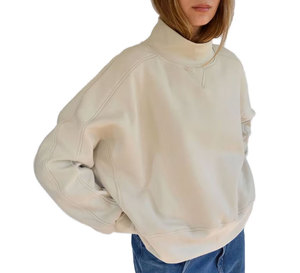 Sudadera con capucha de algodón personalizada para mujer estilo Jersey sudadera ropa informal tela suave cómoda moda callejera - Product Image 1