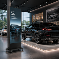 Affichage numérique LED pour magasin de vente au détail automobile de luxe DDW, vitrine de voitures haut de gamme, écran couleur 4K, garantie 5 ans